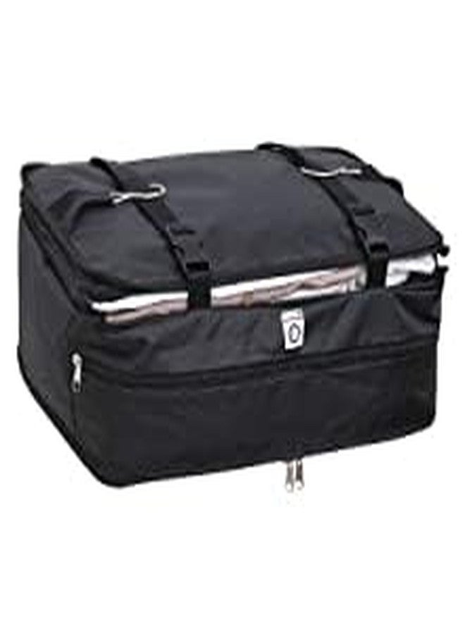 Kitwe منظم أمتعة محمول من كيتوي مزود بأرفف سفر معلقة وحجرة تخزين للملابس المغسولة، وخزانة ملابس معلقة. - Image 3